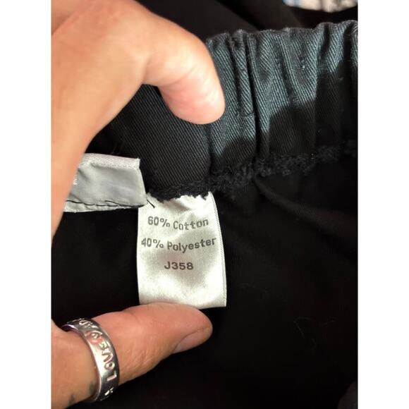 Vintage Black Elastic Waist Pull On Capri Pants Sz 14 Women's - Picture 7 of 7